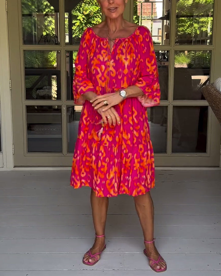 CORALIE | SOFT RELAXED PRINT DRESS