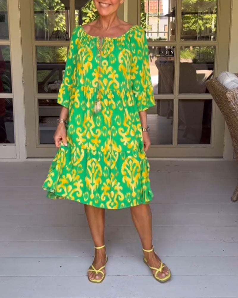 CORALIE | SOFT RELAXED PRINT DRESS