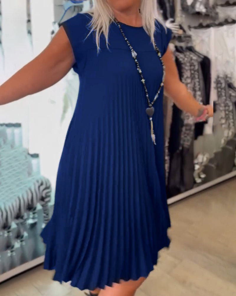 Alora | Pleated Chic Dress