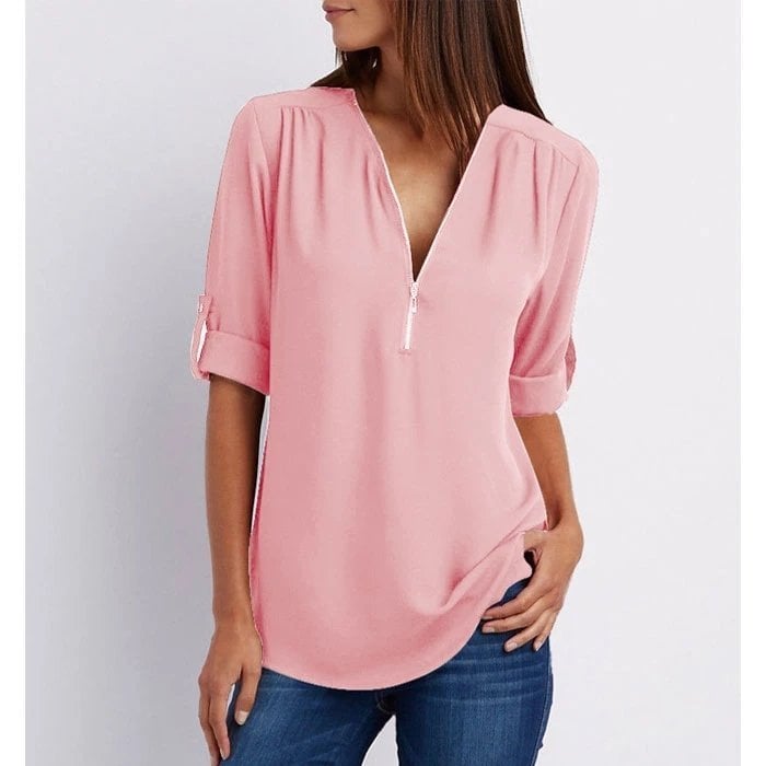 Harlow | Relaxed Zip Blouse