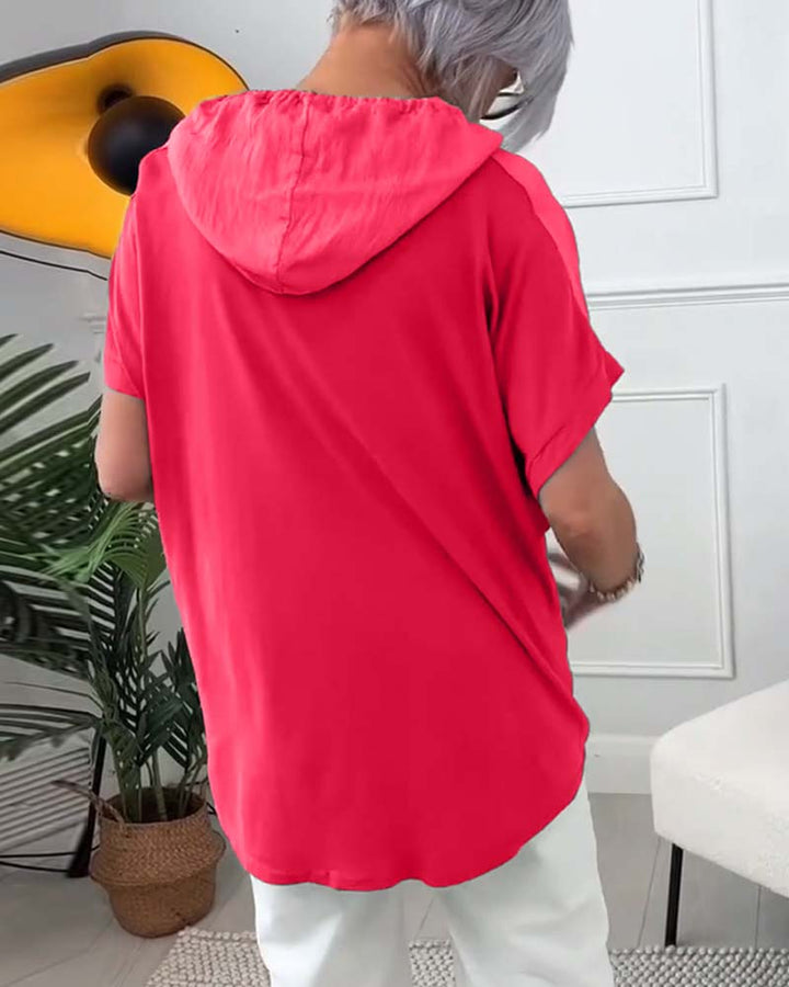 Esme | Floral Hooded Blouse