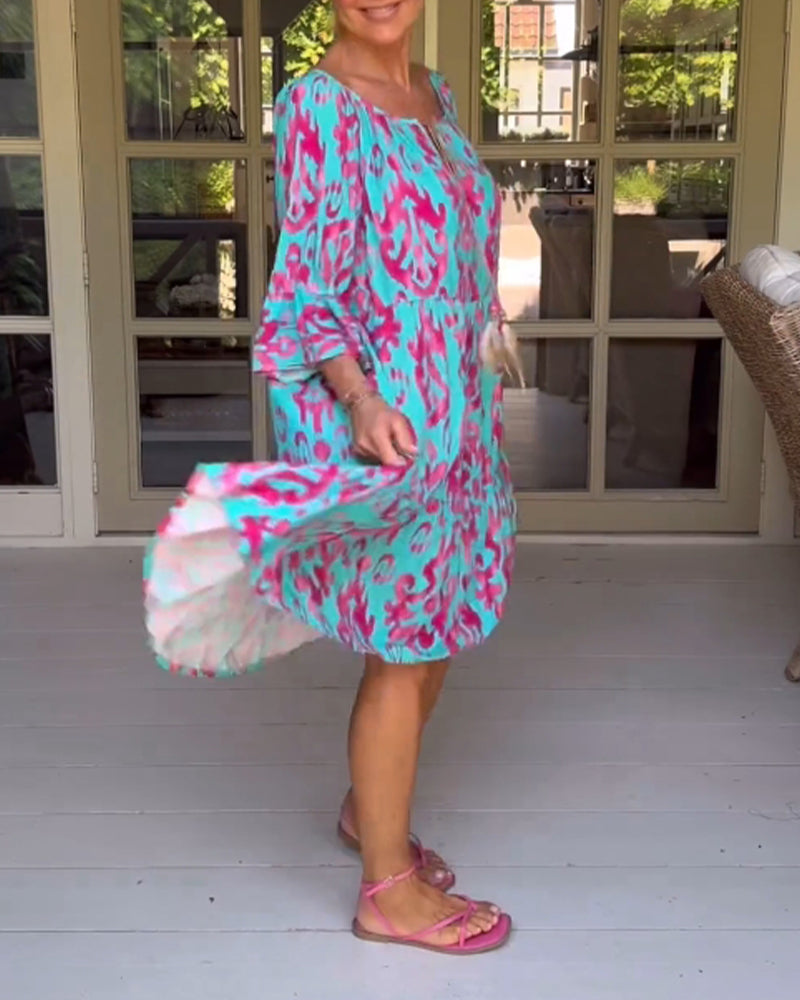 CORALIE | SOFT RELAXED PRINT DRESS