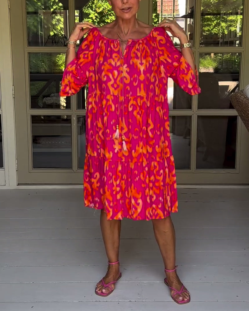 CORALIE | SOFT RELAXED PRINT DRESS