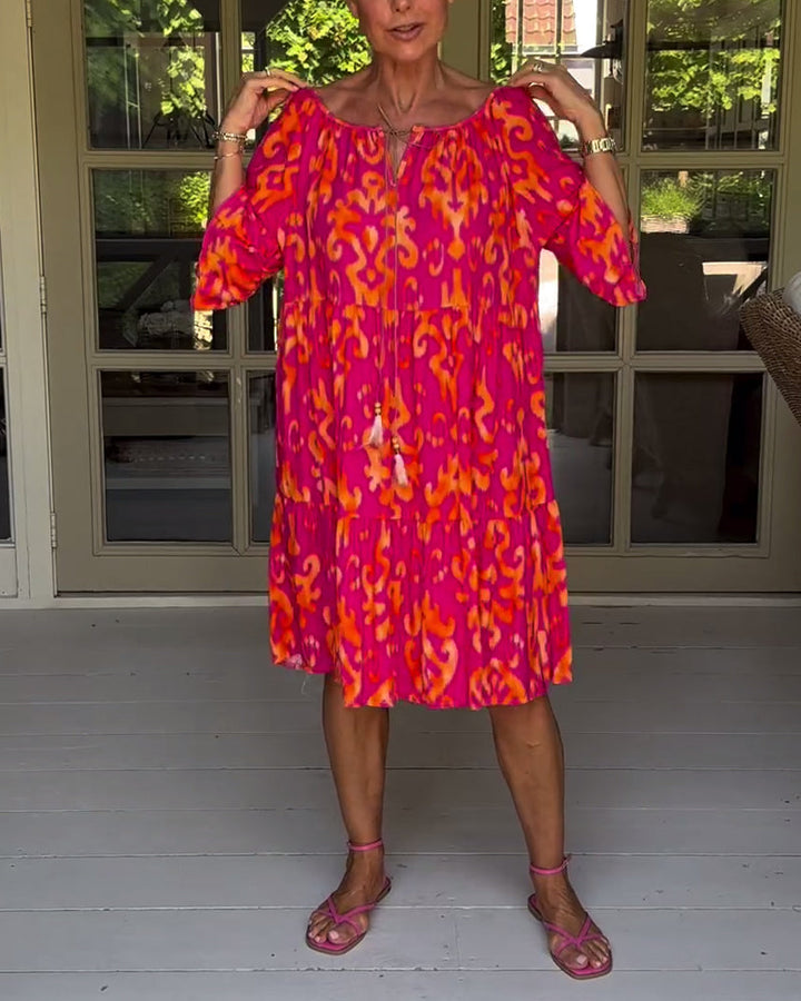 CORALIE | SOFT RELAXED PRINT DRESS