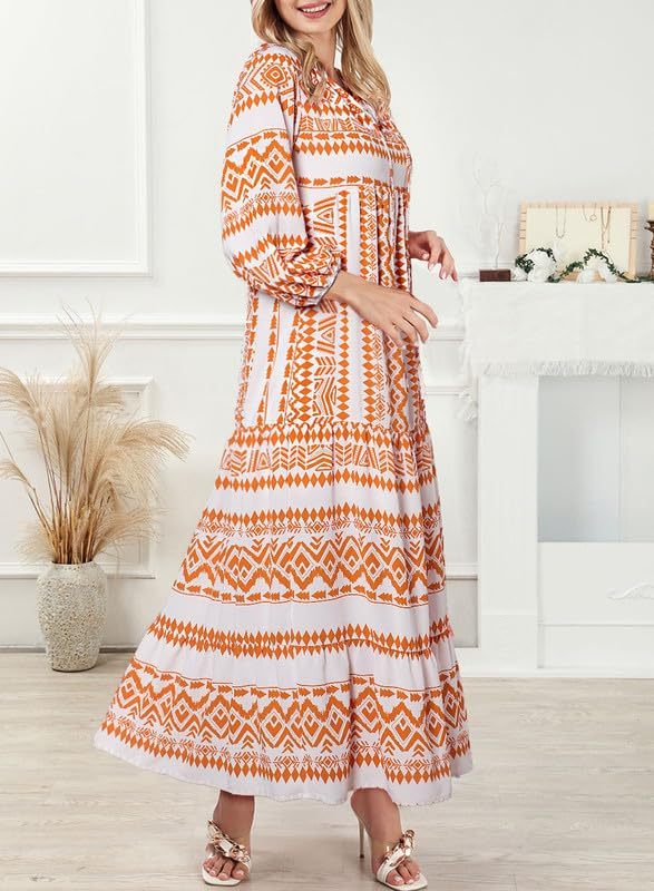 Vanessa | Boho Puff Maxi Dress