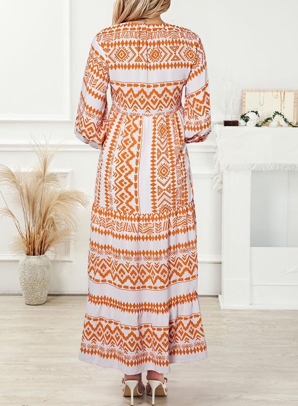 Vanessa | Boho Puff Maxi Dress