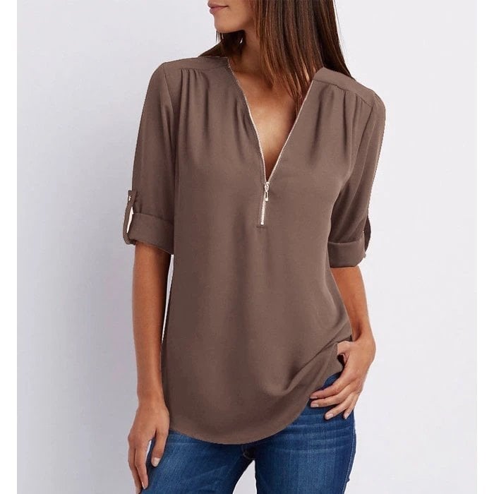 Harlow | Relaxed Zip Blouse