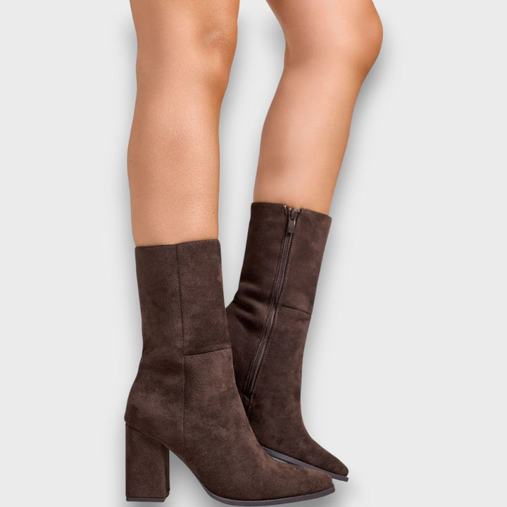Lorviera Classic brown heeled boots