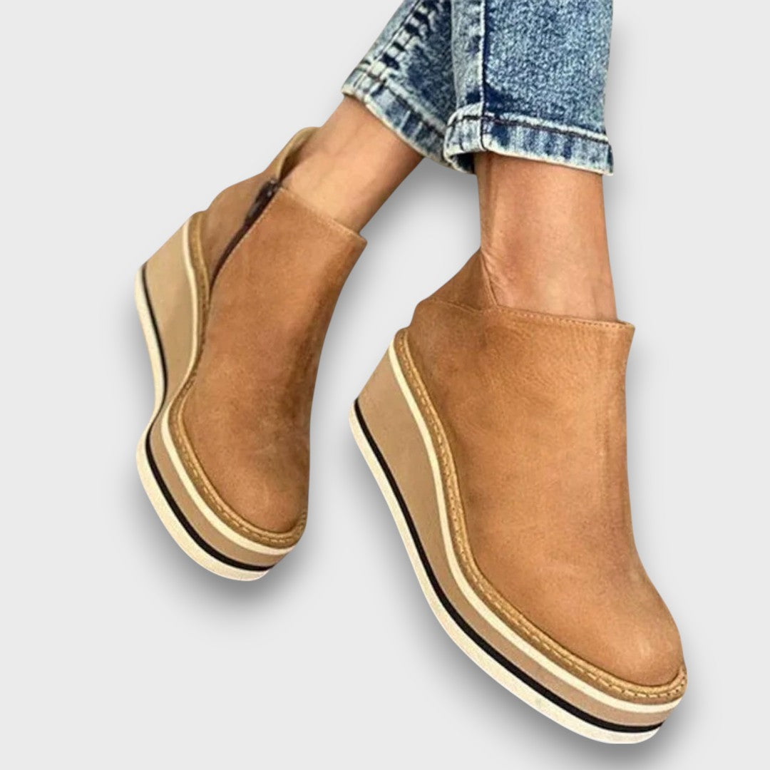 Alvaya Everyday Stylish Wedge Ankle Boots