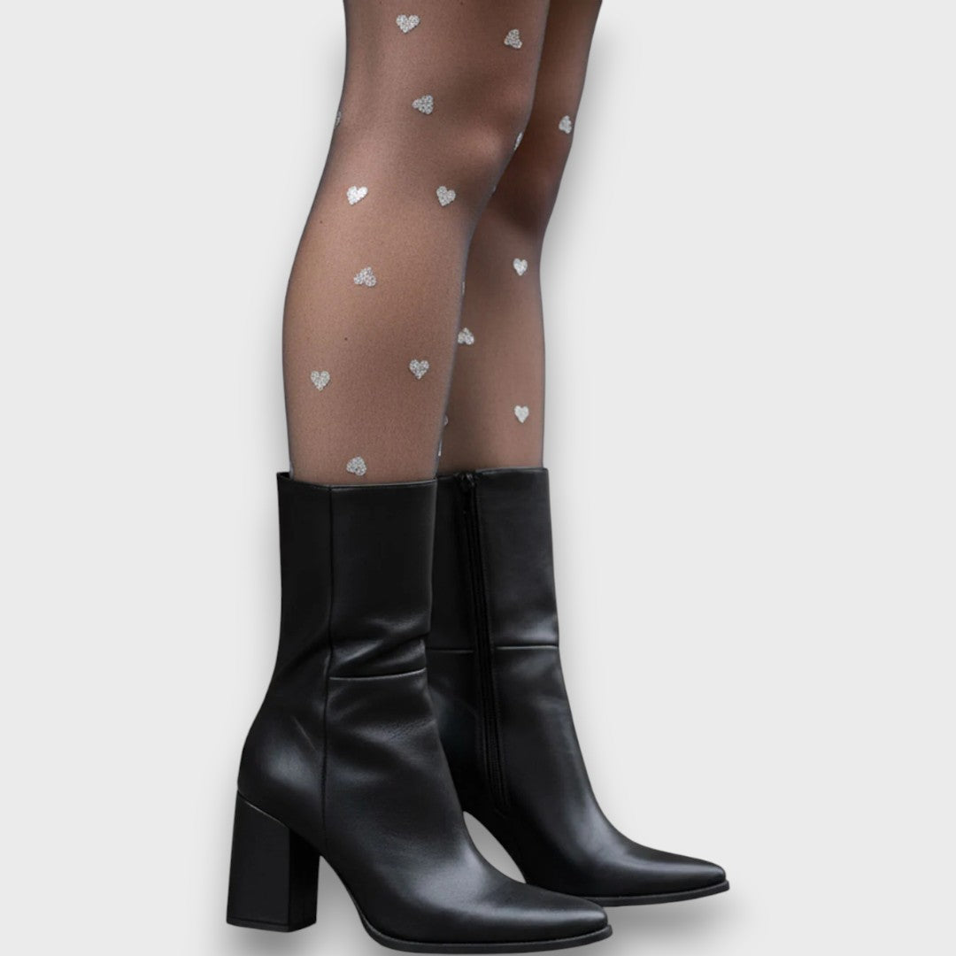 Lorviera Classic brown heeled boots