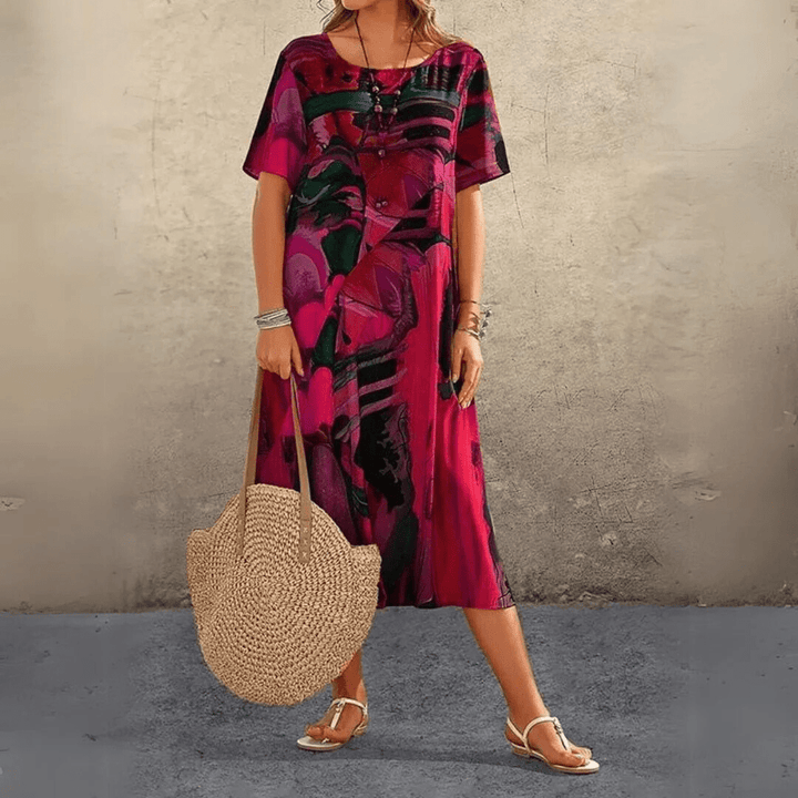 Yassina | Chic Printed Dress