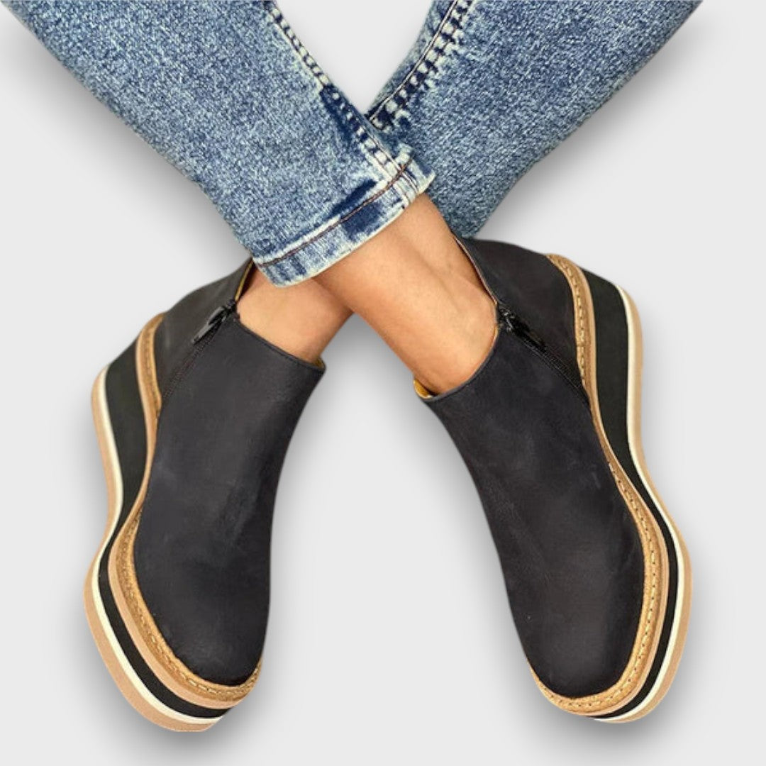 Alvaya Everyday Stylish Wedge Ankle Boots