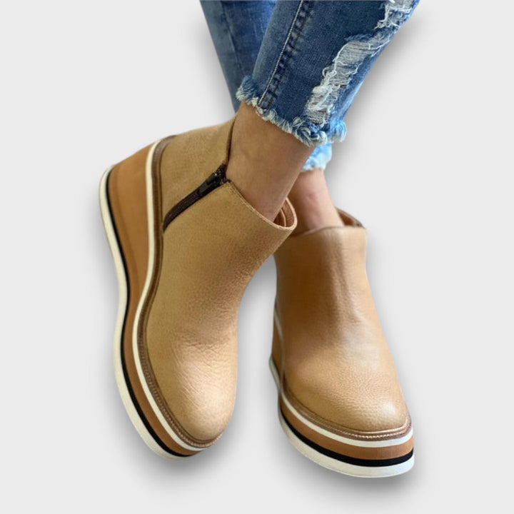 Alvaya Everyday Stylish Wedge Ankle Boots