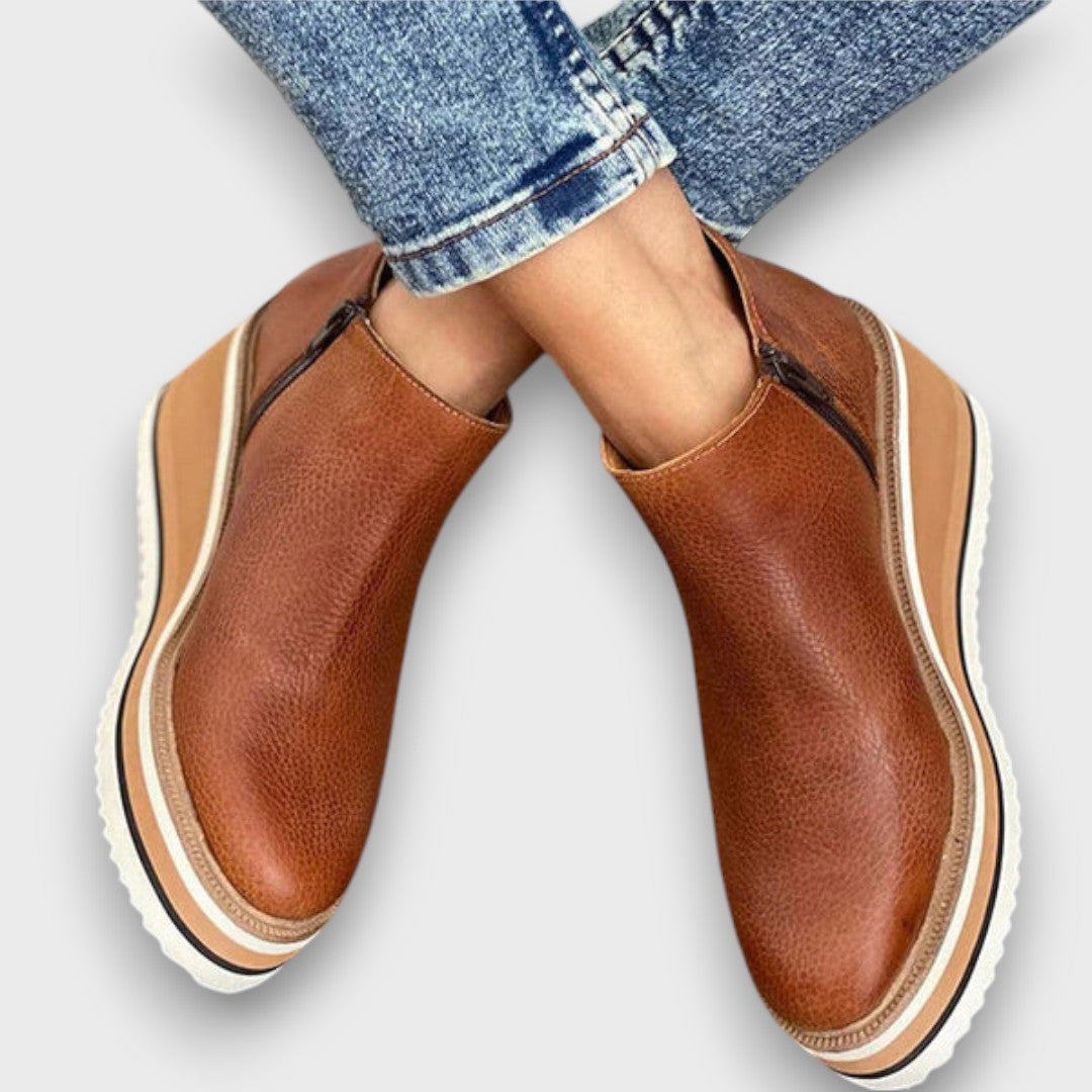 Alvaya Everyday Stylish Wedge Ankle Boots