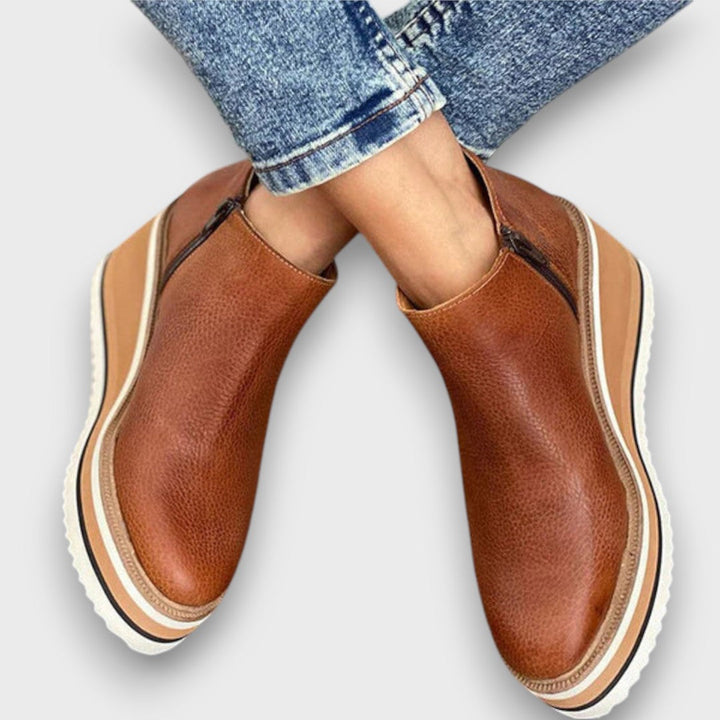 Alvaya Everyday Stylish Wedge Ankle Boots