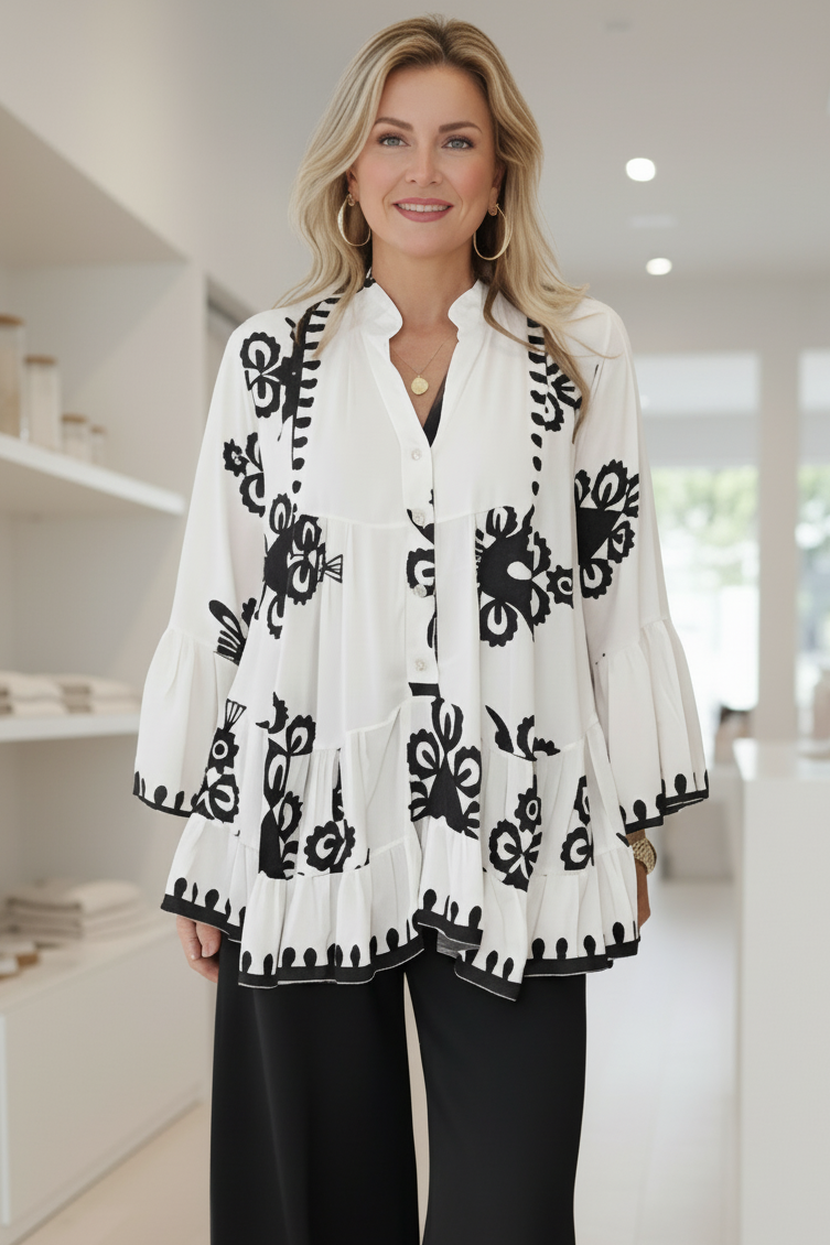 Jordana | Coastal Boho Top