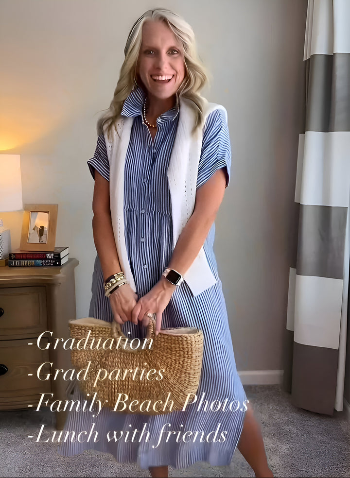 Karina | Flattering Striped Dress