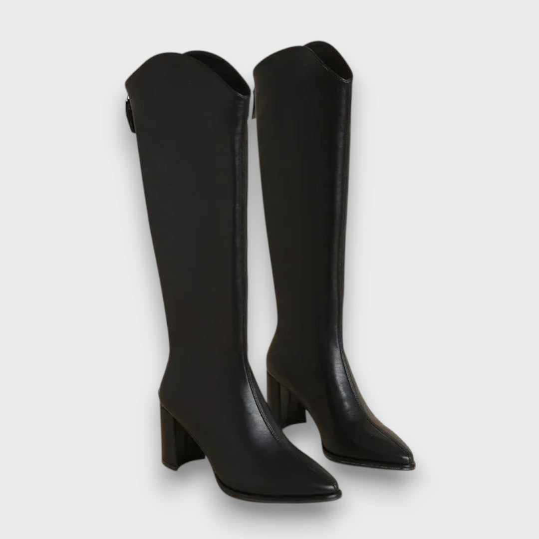 Valerine Sleek high-heel longline boots
