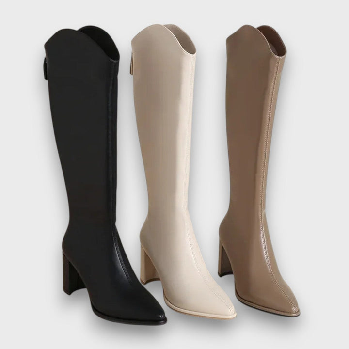 Valerine Sleek high-heel longline boots