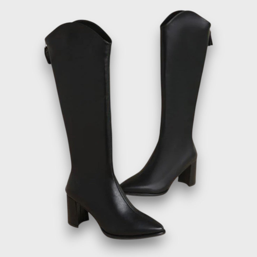 Valerine Sleek high-heel longline boots
