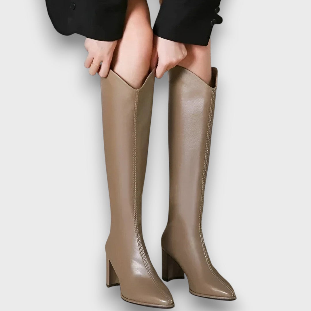 Valerine Sleek high-heel longline boots