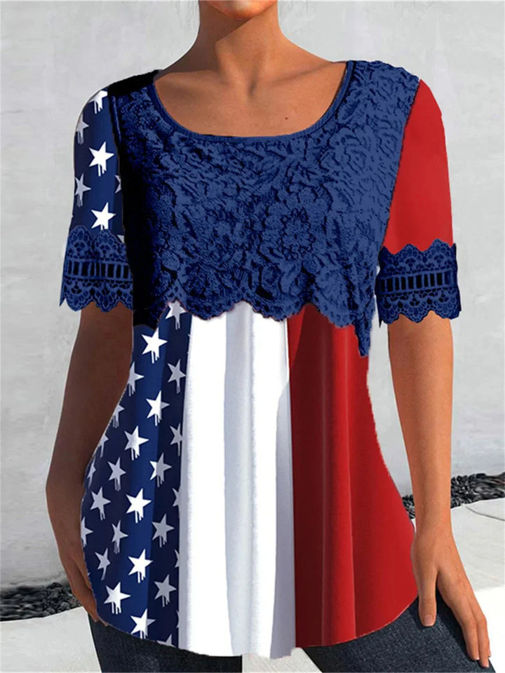 Anie | Lace Graphic Tee