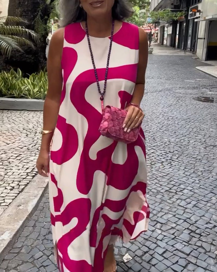 Reese | Sleeveless Geometric Dress