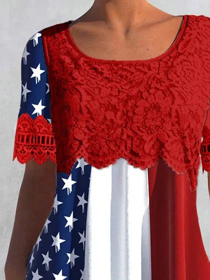 Anie | Lace Graphic Tee