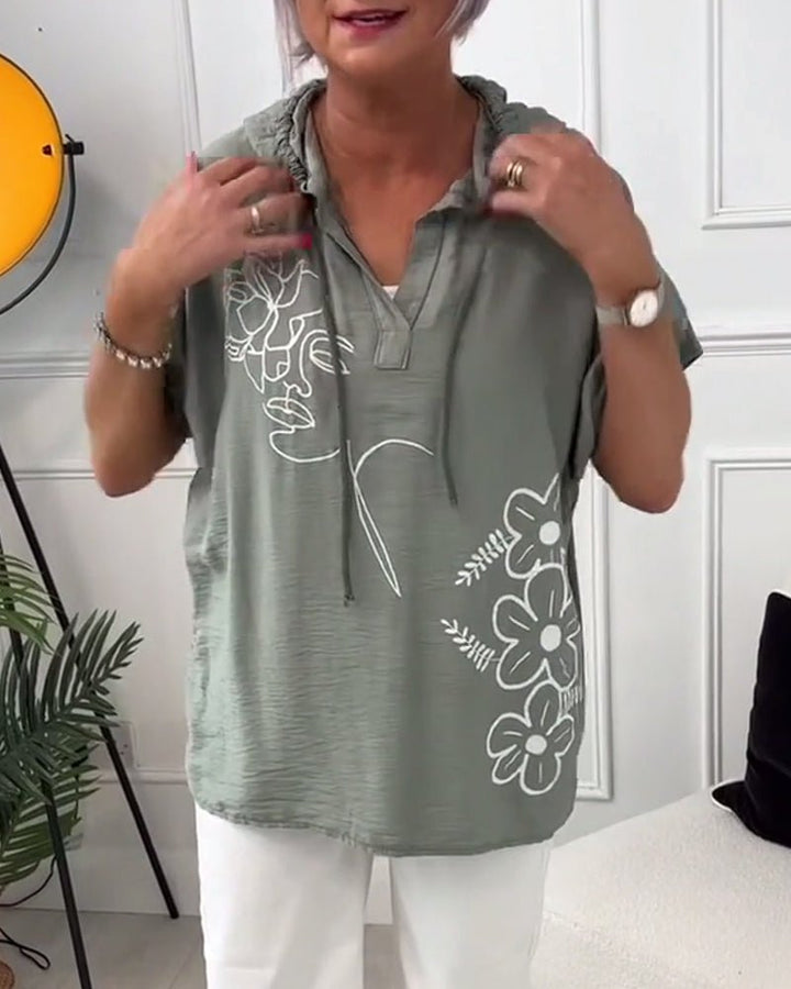 Esme | Floral Hooded Blouse