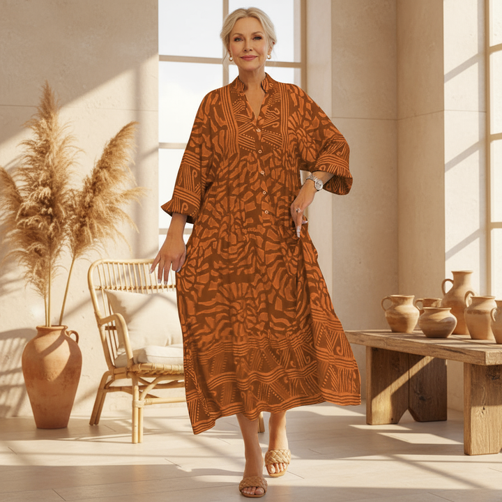 BRINLEY | VIBRANT PATTERNED DRESS